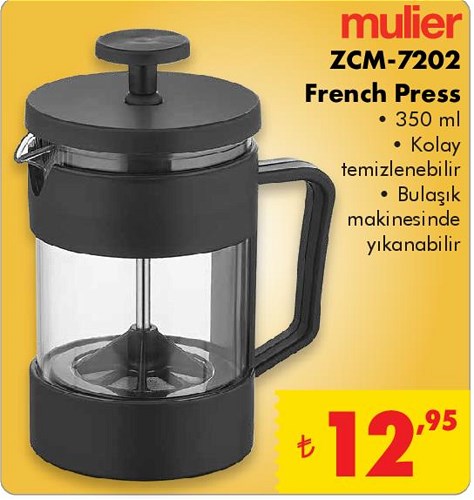 Mulier ZCM-7202 French Press 350 ml image