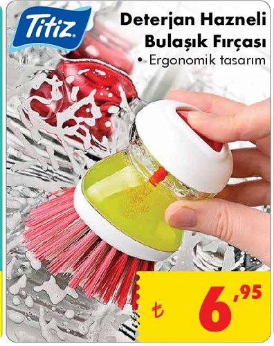 Titiz Deterjan Hazneli Bulaşık Fırçası image