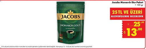 Jacobs Monarch Eko Paket 100 gr image