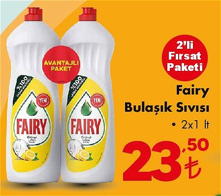 Fairy Bulaşık Sıvısı 2x1 lt image