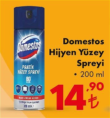 Domestos Hijyen Yüzey Spreyi 200 ml image