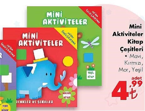 Mini Aktiviteler Kitap Çeşitleri/Adet image