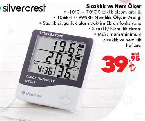 Silvercrest Sıcaklık ve Nem Ölçer image