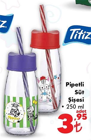 Titiz Pipetli Süt Şişesi 250 ml image