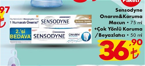 Sensodyne Onarım&Koruma Macun 75 ml+Çok Yönlü Koruma/Beyazlatıcı 50 ml image