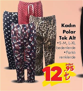 Kadın Polar Tek Alt image