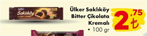 Ülker Saklıköy Bitter Çikolata 100 gr image