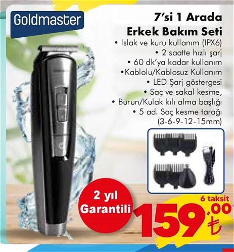 Goldmaster 7'si 1 Arada Erkek Bakım Seti image