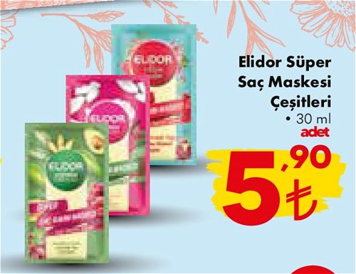 Elidor Süper Saç Maskesi Çeşitleri 30 ml image