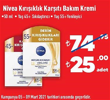 Nivea Kırışıklık Karşıtı Bakım Kremi 50 ml image