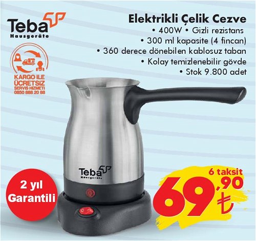 Teba Elektrikli Cezve 400 W image