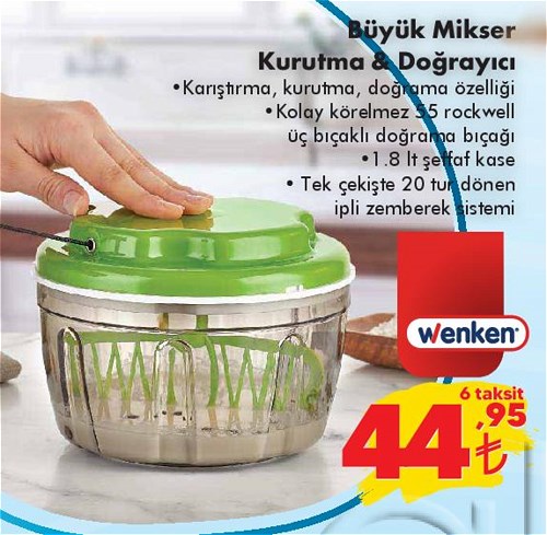 Wenken Büyük Mikser Kurutma&Doğrayıcı image