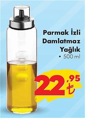 Parmak İzli Damlatmaz Yağlık 500 ml image