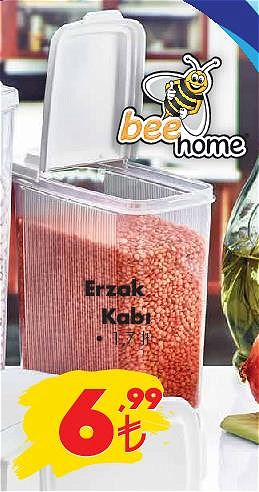 Bee Home Erzak Kabı 1,7 lt image