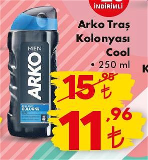 Arko Traş Kolonyası Cool 250 ml image