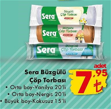 Sera Büzgülü Çöp Torbası Çeşitleri/Adet image