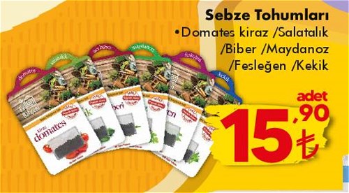 Sebze Tohumları image