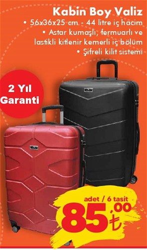 Kabin Boy Valiz 56x36x25 cm image