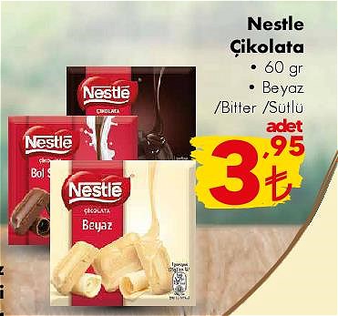 Nestle Çikolata 60 gr image