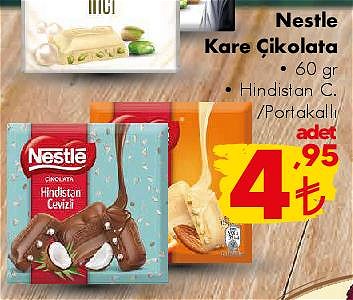 Nestle Kare Çikolata 60 gr image