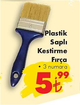 Plastik Saplı Kestirme Fırça 3 Numara image