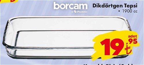 Paşabahçe Borcam Dikdörtgen Tepsi 1900 cc image