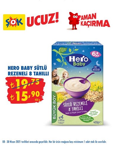 Hero Baby Sütlü Rezeneli 8 Tahıllı 400 g image