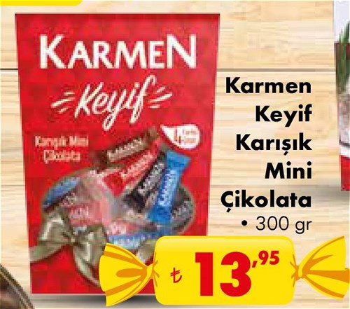 Karmen Keyif Karışık Mini Çikolata 300 gr image