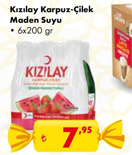 Kızılay Karpuz-Çilek Maden Suyu 6x200 gr image