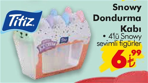 Titiz Snowy Dondurma Kabı 4'lü Sevimli Figürler image