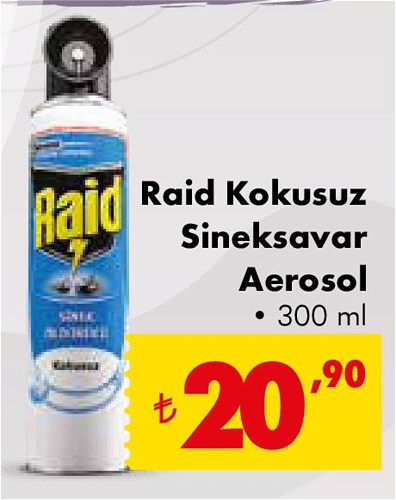 Raid Kokusuz Sineksavar Aerosol 300 ml image