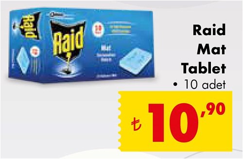 Raid Mat Tablet 10 Adet image