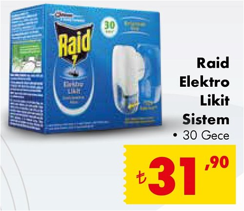 Raid Elektro Likit Sistem 30 Gece image