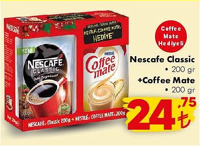 Nescafe Classic 200 gr+Coffee Mate 200 gr Hediyeli image