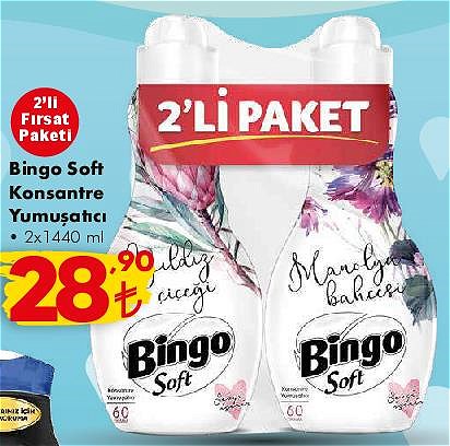 Bingo Soft Konsantre Yumuşatıcı 2x1440 ml image