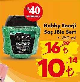 Hobby Enerji Saç Jöle Sert 250 ml image
