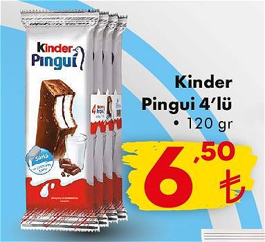 Kinder Pingui 4'lü 120 gr image