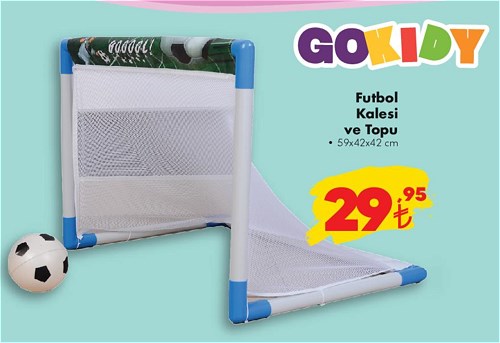 Gokidy Futbol Kalesi ve Topu 59x42x42 cm image