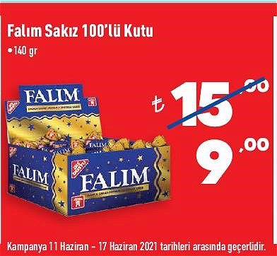 Falım Sakız 100'lü 140 gr image