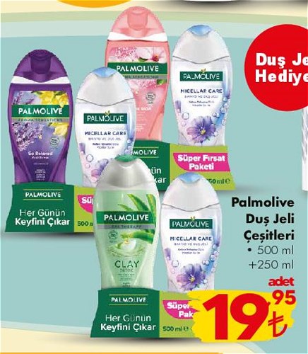 Palmolive Duş Jeli Çeşitleri 500 ml+250 ml image