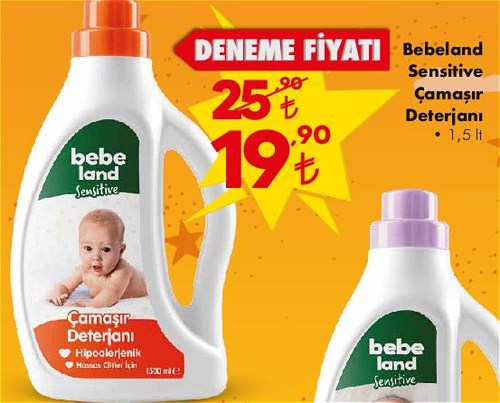 Bebeland Sensitive Çamaşır Deterjanı 1,5 lt image