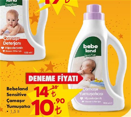 Bebeland Sensitive Çamaşır Yumuşatıcı 1,5 lt image