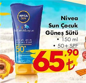 Nivea Sun Çocuk Güneş Sütü 150 ml 50+ Spf image