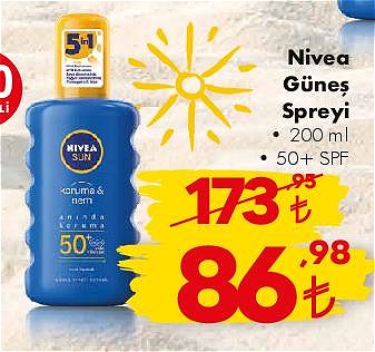 Nivea Güneş Spreyi 200 ml 50+ Spf image