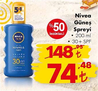 Nivea Güneş Spreyi 200 ml 30+ Spf image