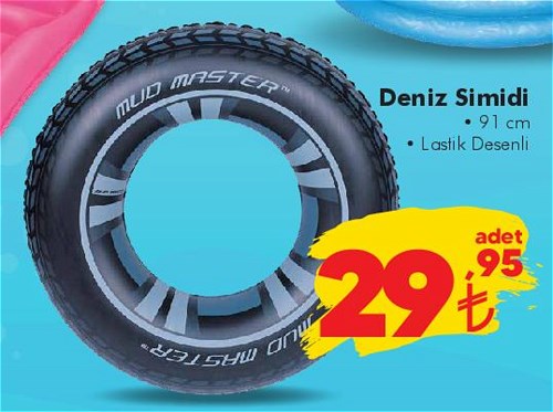 Bestway Deniz Simidi 91 Lastik Desenli image