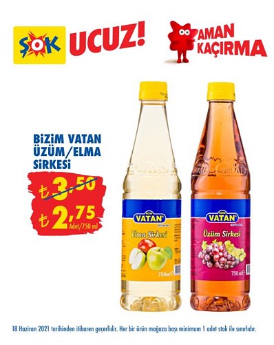 Bizim Vatan Üzüm/Elma Sirkesi 750 ml image