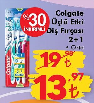 Colgate Üçlü Etki Diş Fırçası 2+1 Orta image
