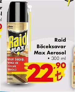 Raid Böceksavar Max Aerosol 300 ml image