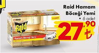 Raid Hamam Böceği Yemi 6 Adet image